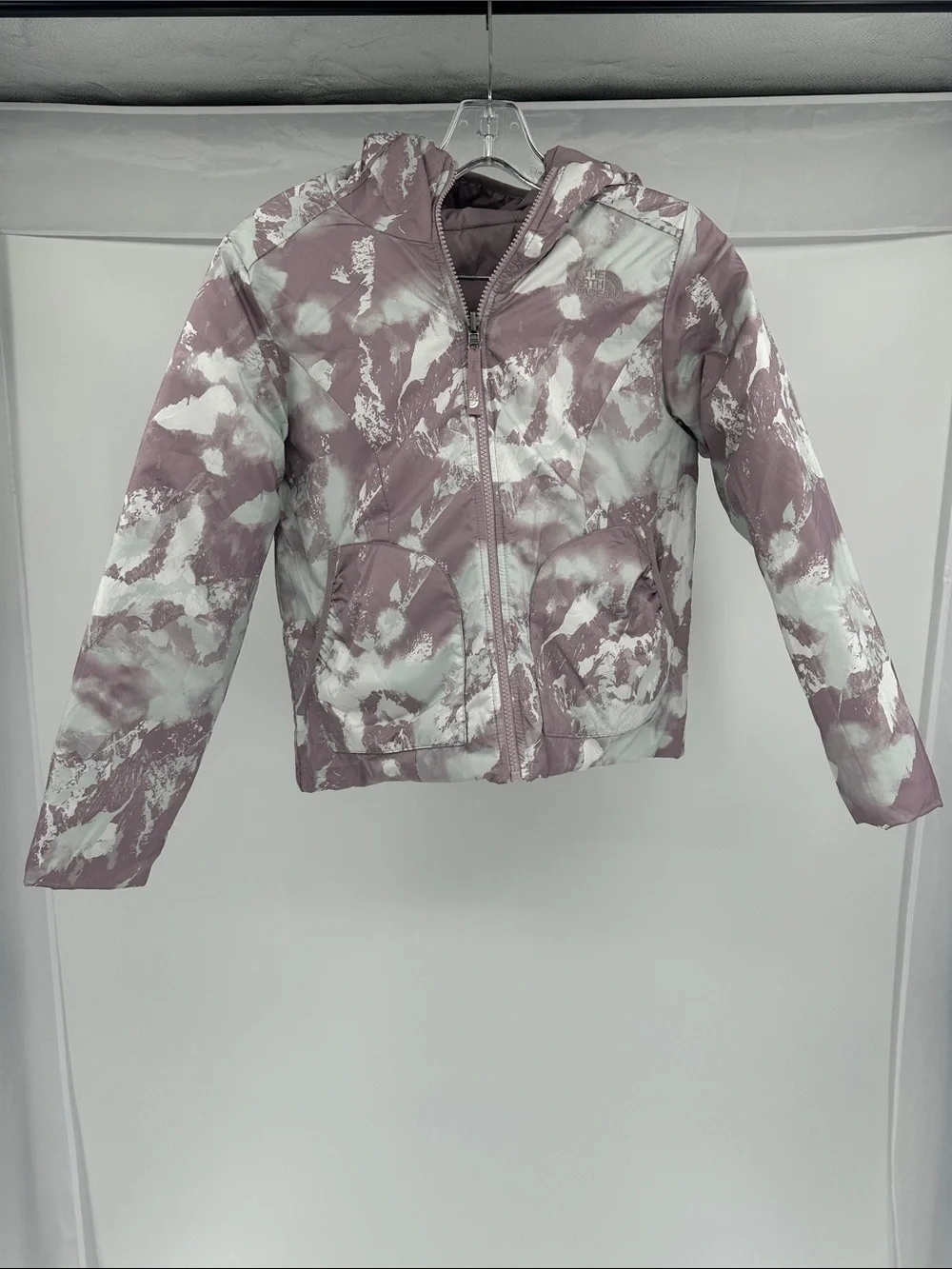 The North Face Girls' Shasta Hooded Reversible Puffy Jacket